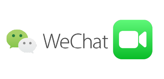 WeChatとFacetimeのロゴ